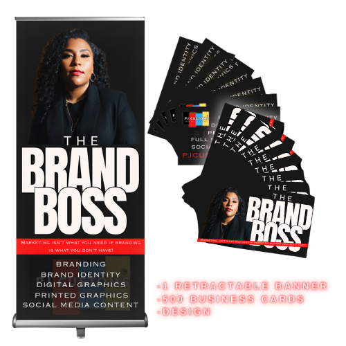 Boss Bundle (retractable Banner and 100 Business Cards